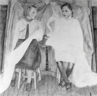 Study For "Two Schoolgirls by James Cowie