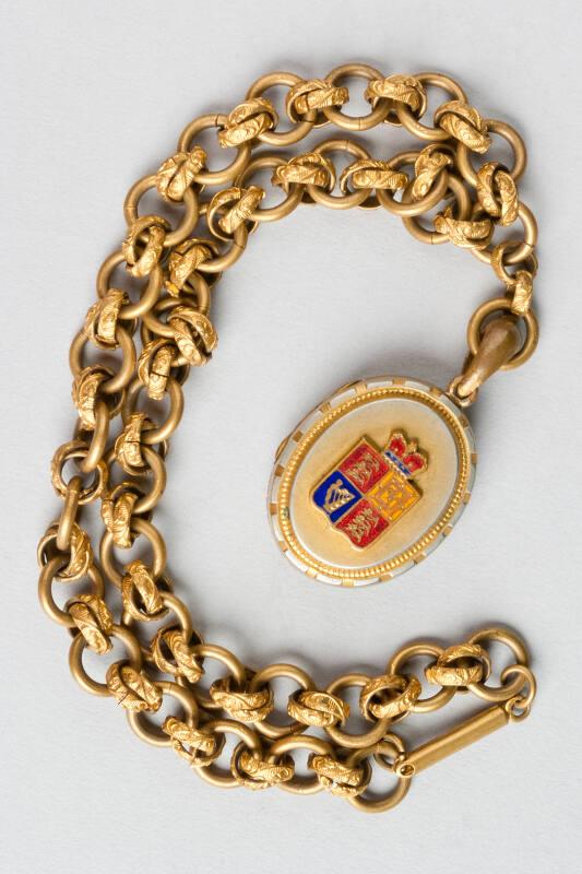Locket with Crest on Chain