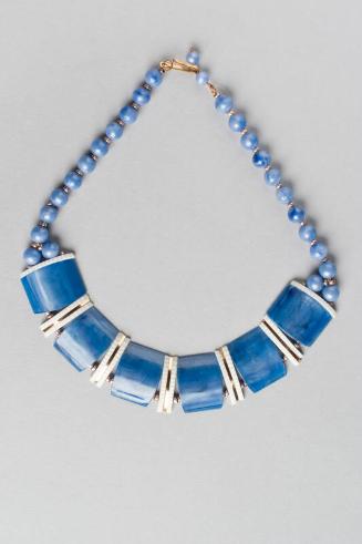 Blue Plastic Necklace