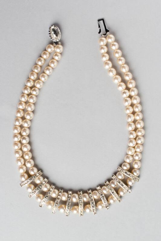 Pearl and Diamante Necklace