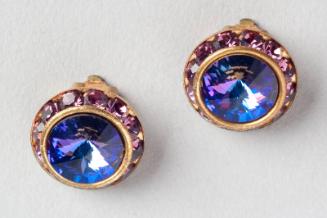 Purple Glass Earrings