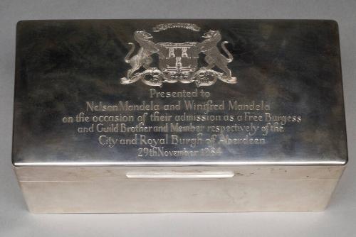 Nelson Mandela Freedom of the City Commemorative Casket