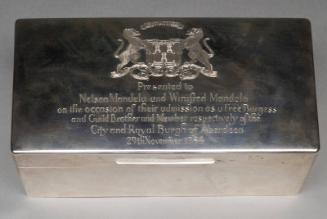 Nelson Mandela Freedom of the City Commemorative Casket