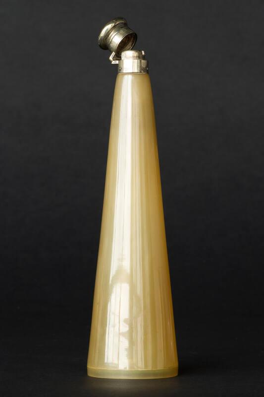 Horn Bottle With Silver Cap