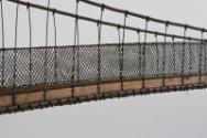 Detail of Model Wire Suspension Bridge