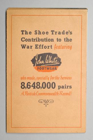 Footwear For The War Effort