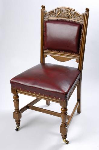 Red Leather Civic Chair