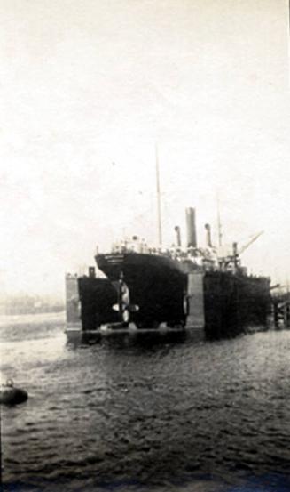 Photograph of number 3 floating dock, Aberdeen Harbour