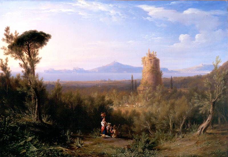 Cicero's Tomb at The Bay of Gaeta by James Giles