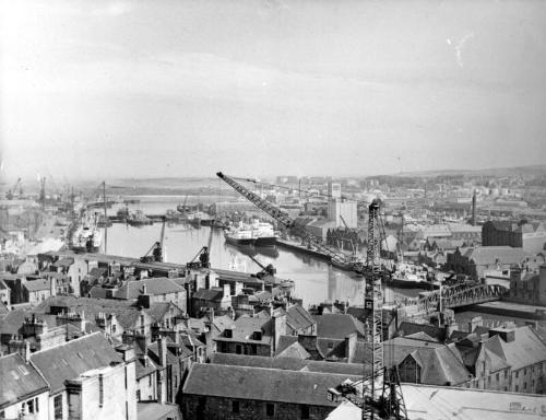 Aberdeen Harbour from Town House Tower