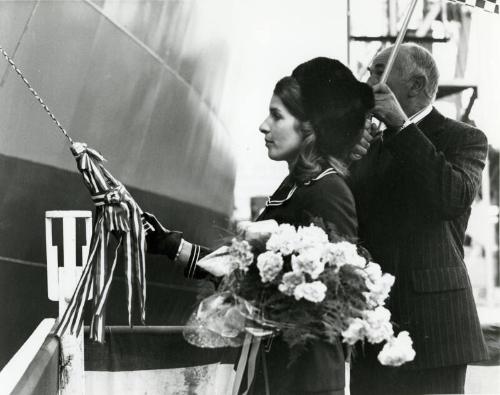 Launch of Centaurman (969) Ship Christening