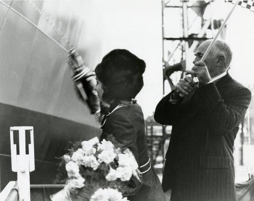 Launch of Centaurman (969) Ship Christening