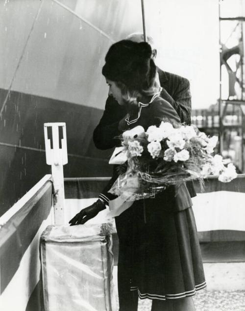 Launch of Centaurman (969) Ship Christening