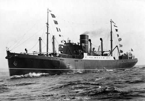 Aboyne under speed as she left the River Tay