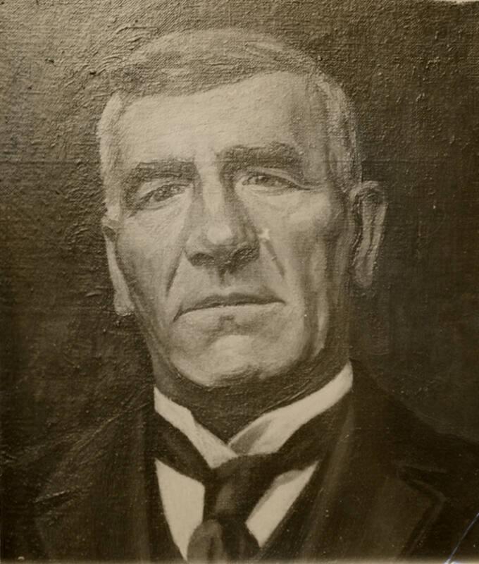 Photograph of an oil painting of the late Mr Francis Clark, known as the Herring King