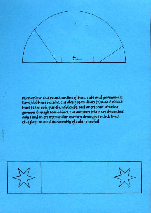 Make your own Sundial