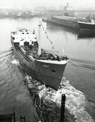Launch of Dublin (944) in the Harbour