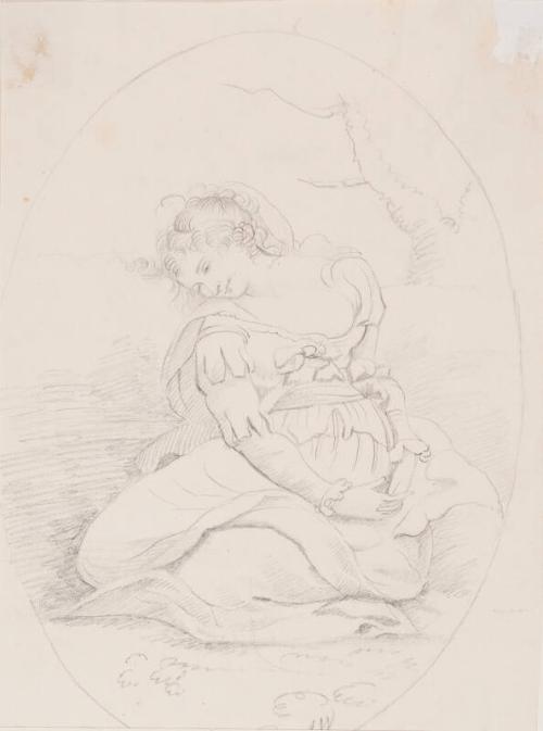 Female Figure Seated On Ground "Lesbiae"