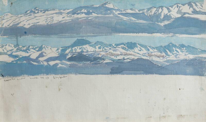 Sketch of Atlas Mountains & River