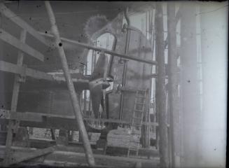 Glass Negative showing various views of ships built at Hall Russell & Co Ltd 1928/9