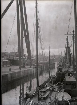 Glass Negative showing various views of ships built at Hall Russell & Co Ltd 1928/9