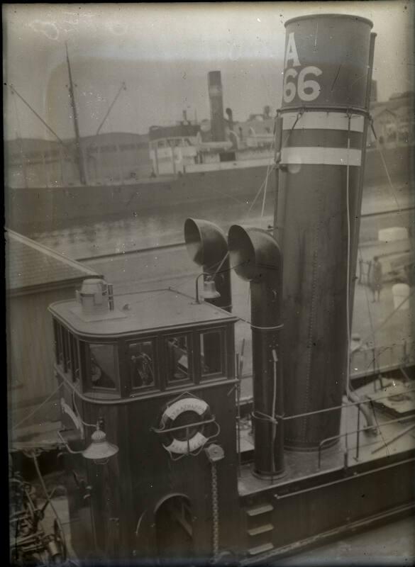 Glass Negative showing various views of ships built at Hall Russell & Co Ltd 1928/9