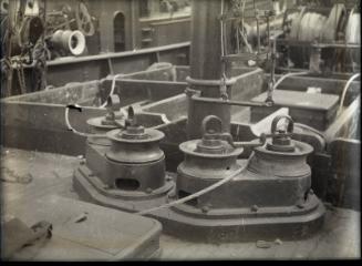 Glass Negative showing various views of ships built at Hall Russell & Co Ltd 1928/9