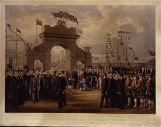The Landing of her Majesty Queen Victoria at Aberdeen by John Harris the Younger