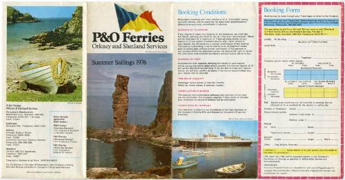 P&O Ferries Summer Sailings 1976