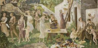 Copy Of The Grape Harvest Panel, Aberdeen University Union