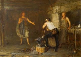 Scene in The Hal of the Wynd's Smithy (The Fair Maid of Perth)
