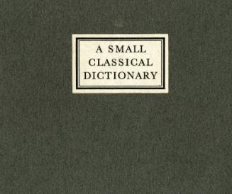 A Small Classical Dictionary
