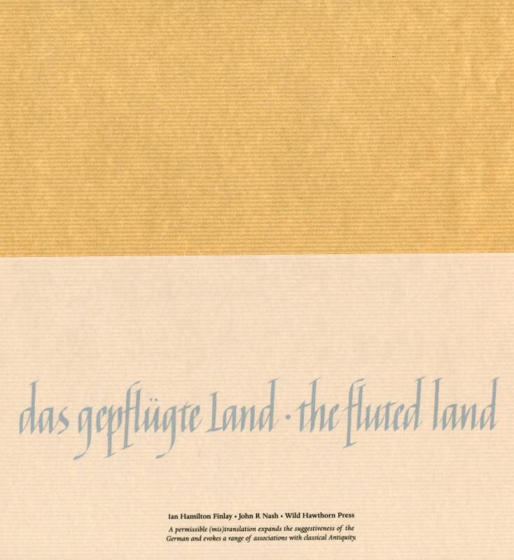 Das Gepflügte Land / The Fluted Land