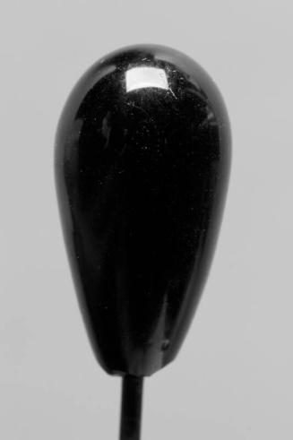Decorative Hatpin with Black Glass Tear