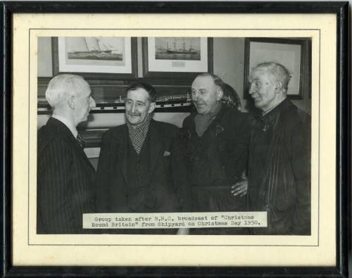 BBC Broadcast of 'Christmas Round Britain' from Shipyard on Christmas Day, 1950