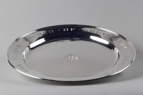 Greyfriars John Knox Church Silver Communion Bread Plate