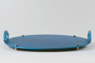 Blue Anodised Tray by Chris Knight