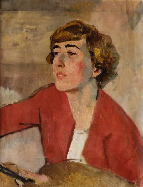 Portrait of a Women in Red