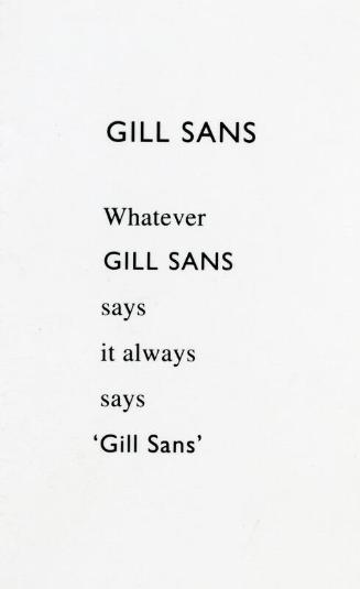 Gill Sans