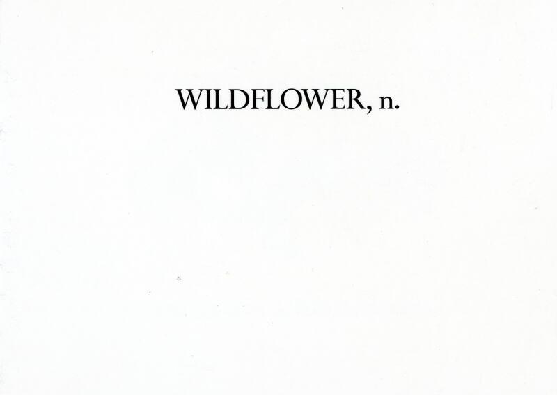 Wildflower, n.