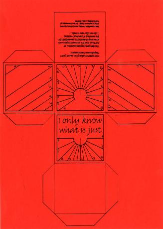I Only Know What is Just (Make your own Sundial Cube)