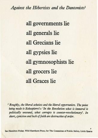 Against the Hebertists and the Dantonists