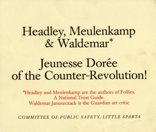 Jeunesse Dorée of the Counter-Revolution!