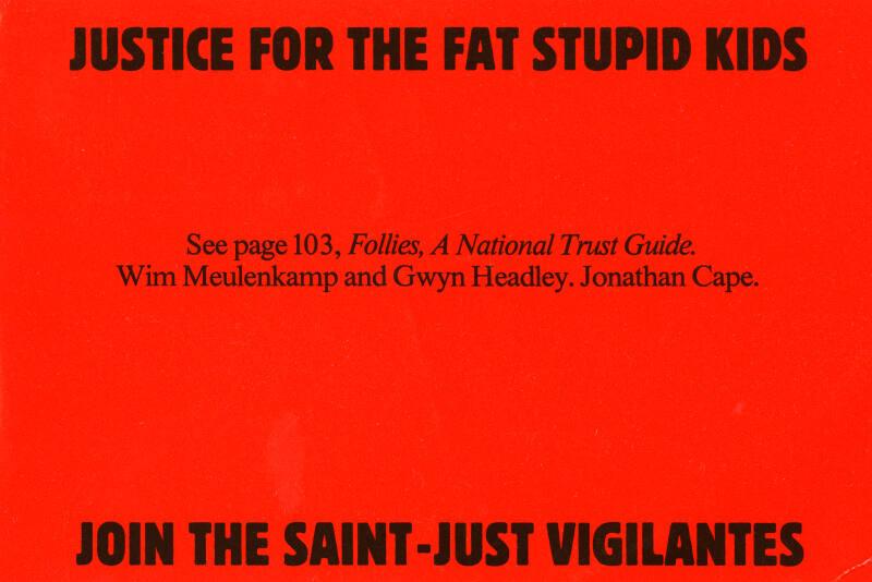 Justice for the Fat Stupid Kids