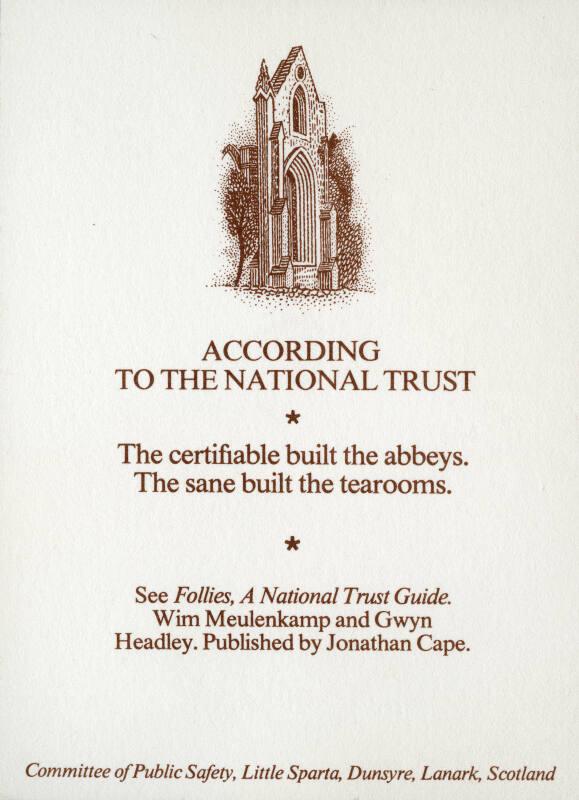 According to the National Trust ...