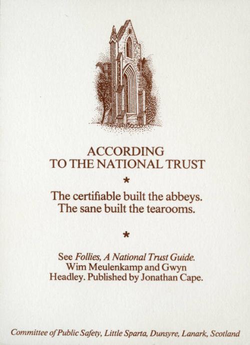 According to the National Trust ...