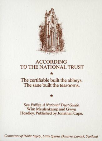 According to the National Trust ...