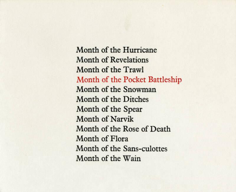 Month of the Pocket Battleship