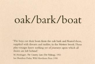 Oak/Bark/Boat