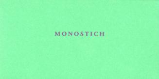 Monostich